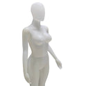 Matte Female Plastic Display Egg Head Mannequin – White 178