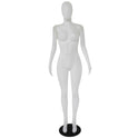 Matte Female Plastic Display Egg Head Mannequin – White 178