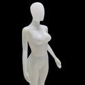 Matte Female Plastic Display Egg Head Mannequin – White 178