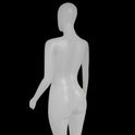 Matte Female Plastic Display Egg Head Mannequin – White 178