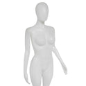 Matte Female Plastic Display Egg Head Mannequin – White 178