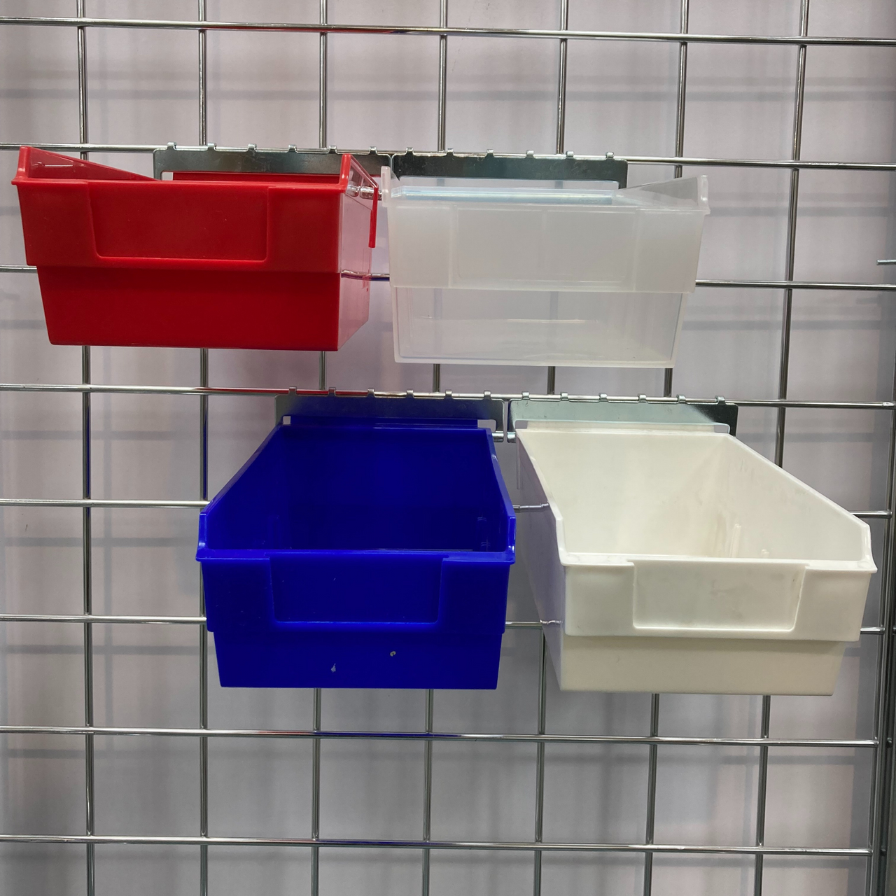 Medium Size Storage Box Shelfbox Grid Mesh Display