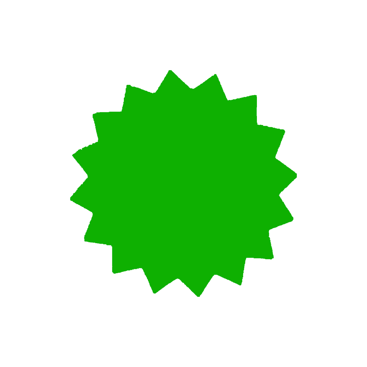 Star Shaped Fluorescent Green Multi Coloured Flash Sale Cards
