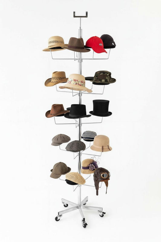 5-Tier Hat Display Stand - 20 Millinery Arms
