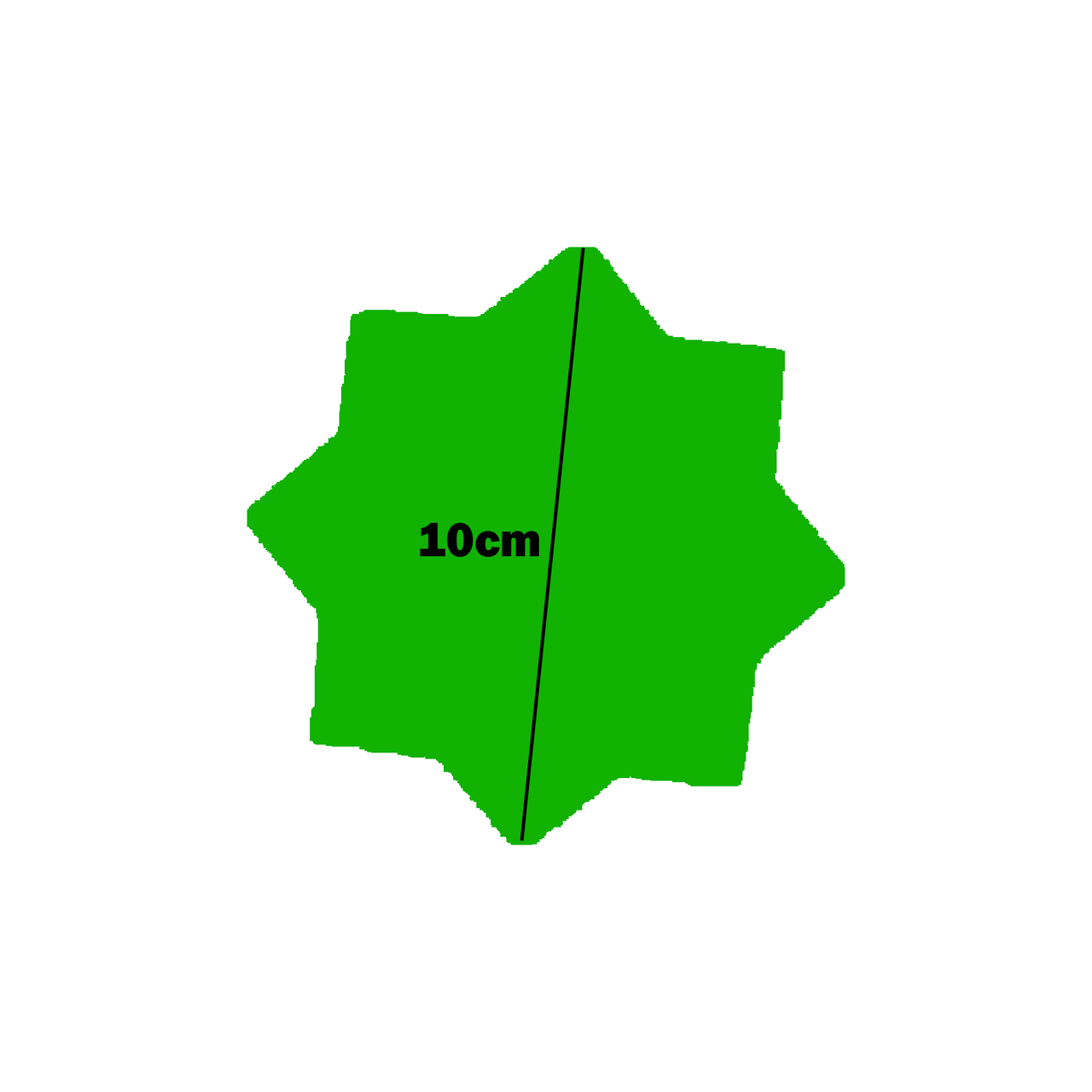 Star Shaped Fluorescent Green Multi Coloured Flash Sale Cards