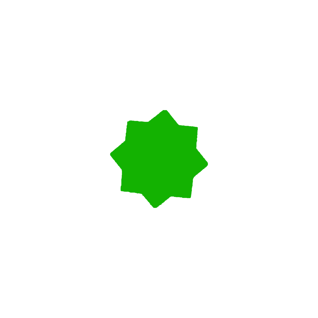 Star Shaped Fluorescent Green Multi Coloured Flash Sale Cards
