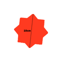 Star Shaped Fluorescent orange Multi Coloured Flash Sale Cards