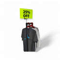 Black & Green Correx Market % off Card Sign Board Double-Sided & Waterproof