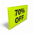 Black & Green Correx Market % off Card Sign Board Double-Sided & Waterproof