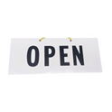 White/Black Hanging Signage-OPEN/CLOSED