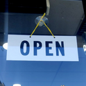 White/Black Hanging Signage-OPEN/CLOSED