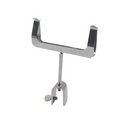 Chrome Display Price Ticket Card Holder Clothes Rail -Oval Clamp