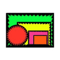 Dayglo Cards - Multi Coloured Pack with Black Border