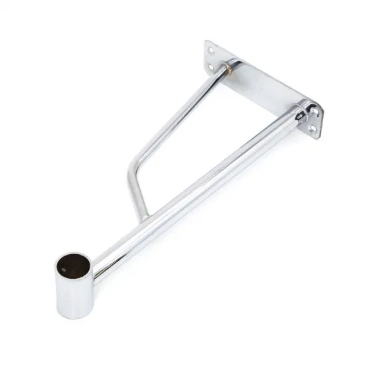 Heavy Duty Wall Projection Bracket For Walk In Wardrobe Chrome Tubing Hanging Rail System