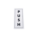 White/Black Self-Adhesive Signage-PUSH/PULL