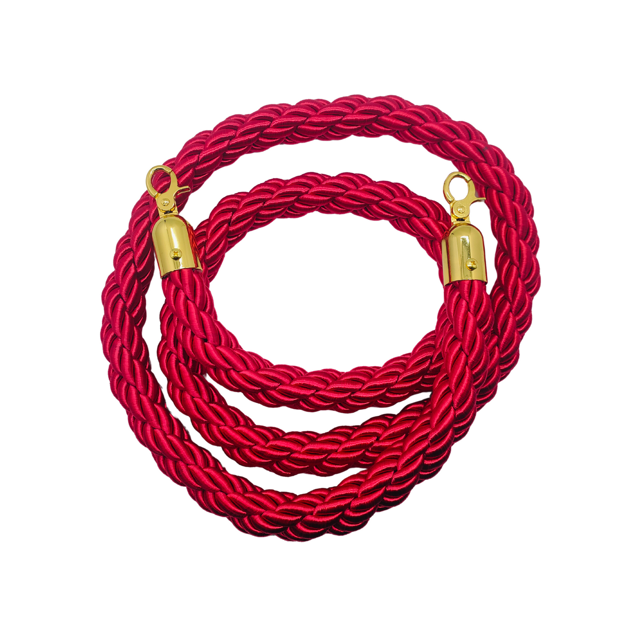 Premium Quality 1.5 Meter Red Rope With Gold End
