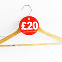 100x Round Sale Reduce Special Offer Card Hanger Swing £5,£10,£15,£20,£25 Ticket