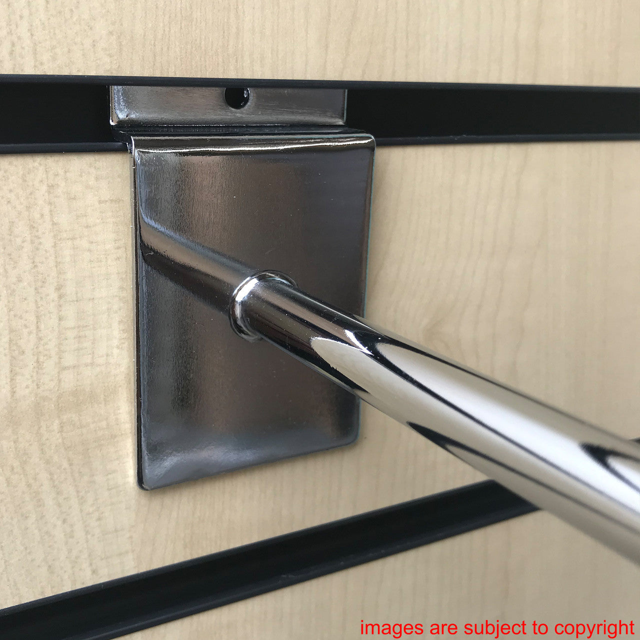 Straight Thick  Disc End Display Arm For Slatwall