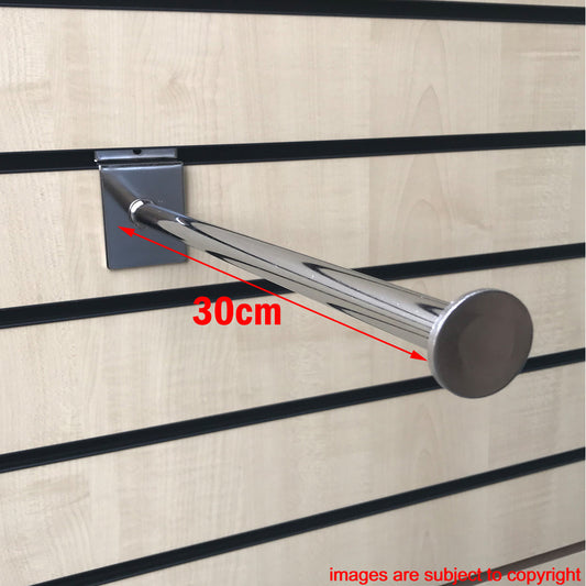 Straight Thick  Disc End Display Arm For Slatwall