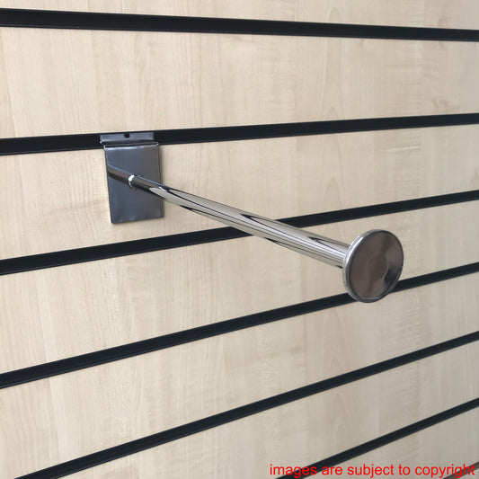 Straight Thin Disc End Display Arm For Slatwall