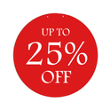 SALE & UP TO % OFF Double-Sided Hanging Sign