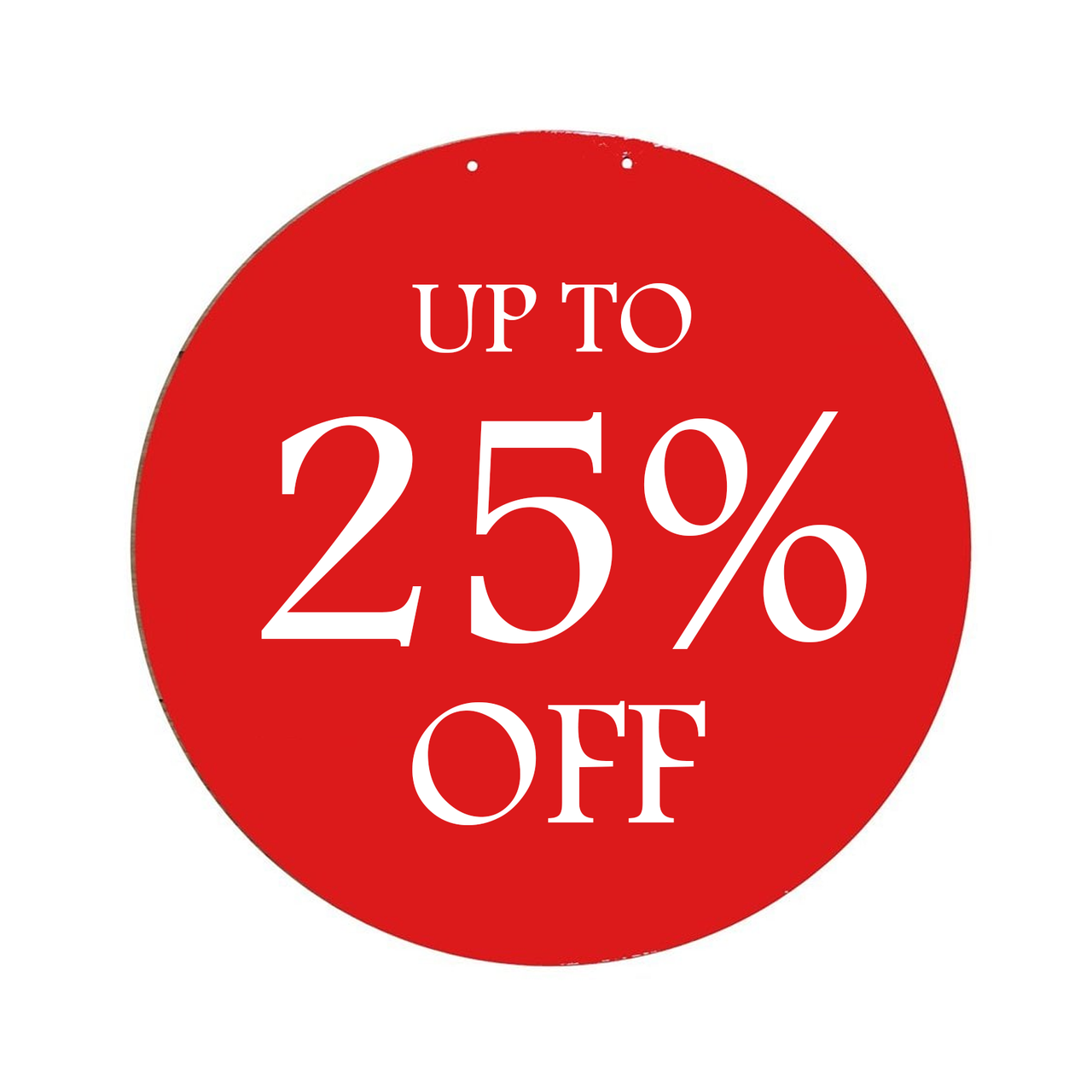 SALE & UP TO % OFF Double-Sided Hanging Sign