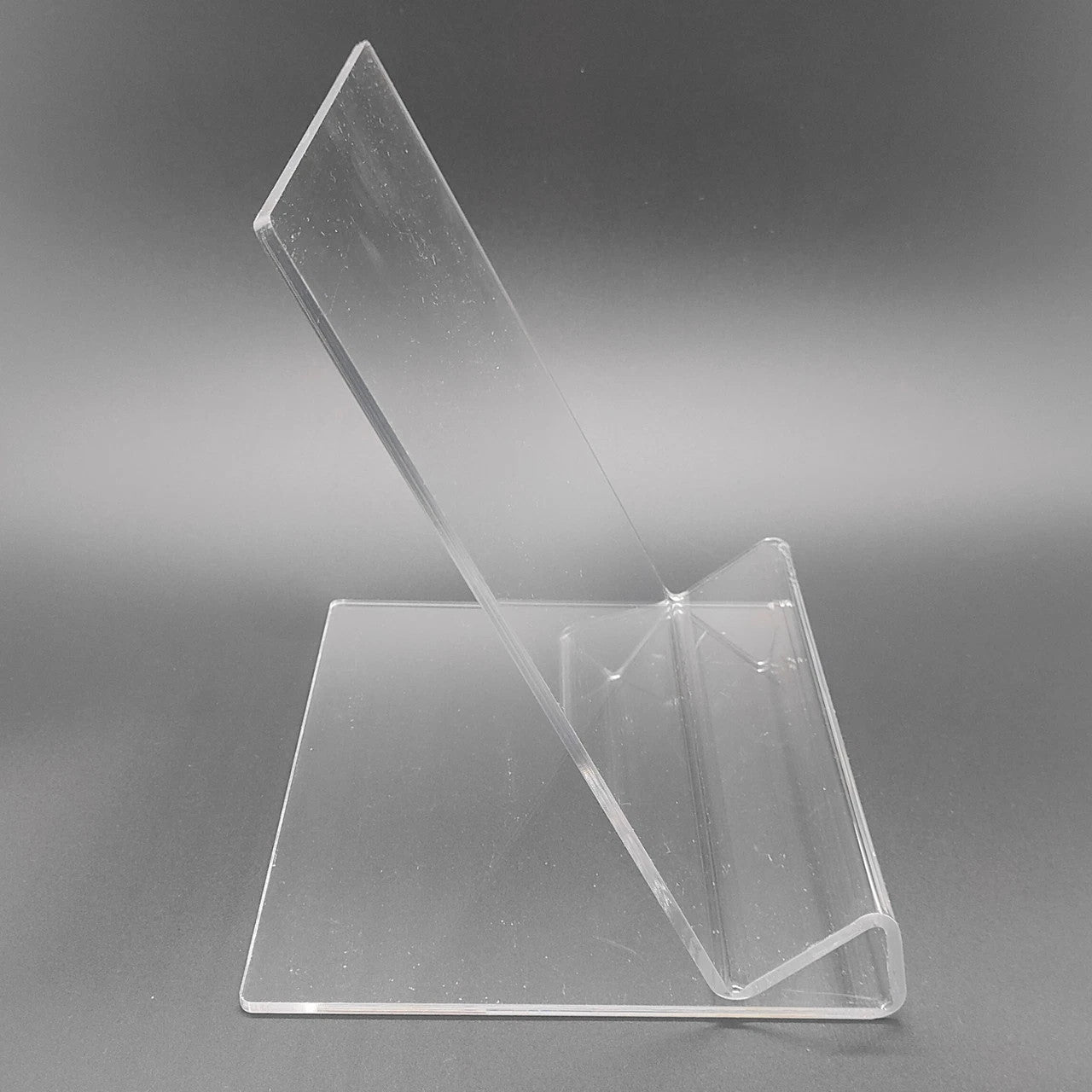 Clear Acrylic iPad & Tablet Stand – Universal Desktop Display Holder for Books, Magazines & Cookbooks
