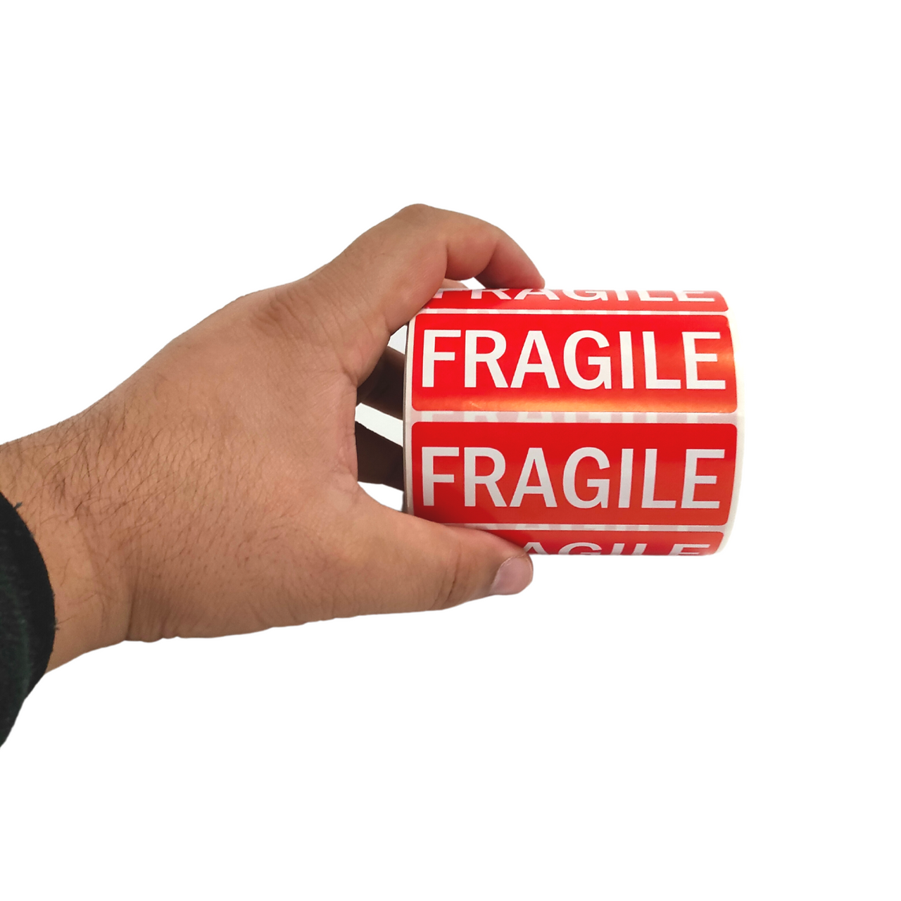 Fragile Parcel Labels - 89x32mm Self-Adhesive Stickers Pack