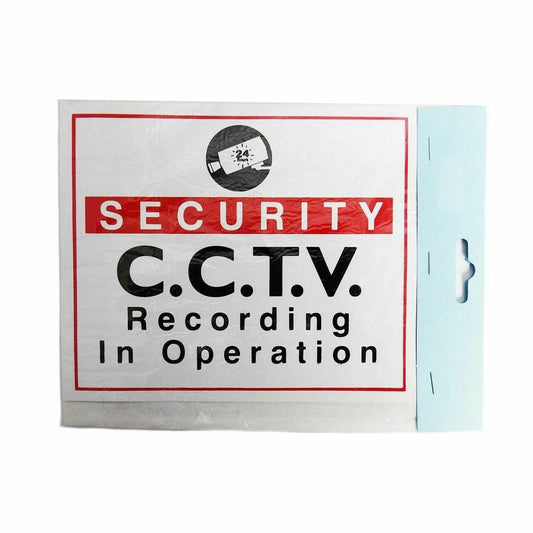 Shop/ Office/ Door/ Window/ Self Adhesive Sticker Label Sign -Security CCTV- Inside/ Outside