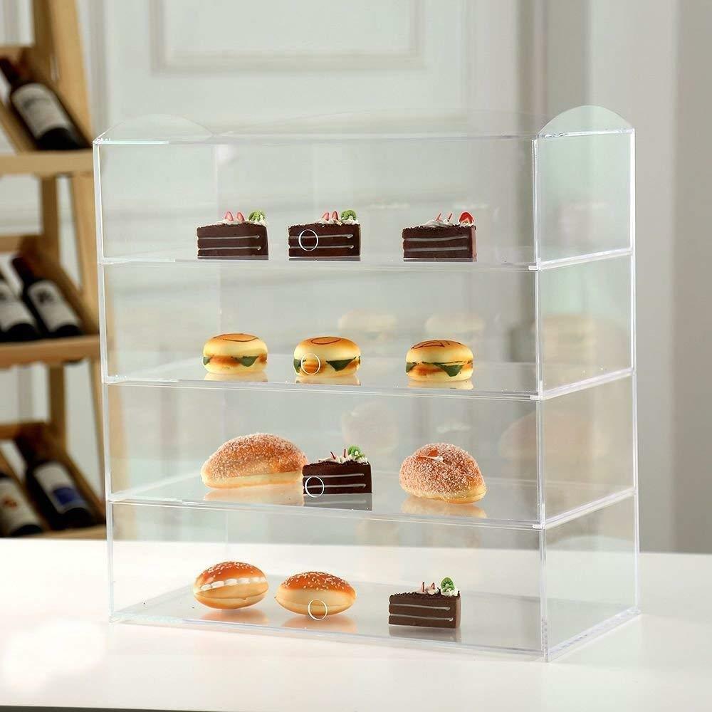 Acrylic Bakery Pastry Display Case Stand Cabinet Cakes Donuts Cupcakes Pastries