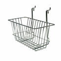 1x New Slatwall Gridmesh Narrow Basket Or Small Mesh Basket Size (12'x6'x6')