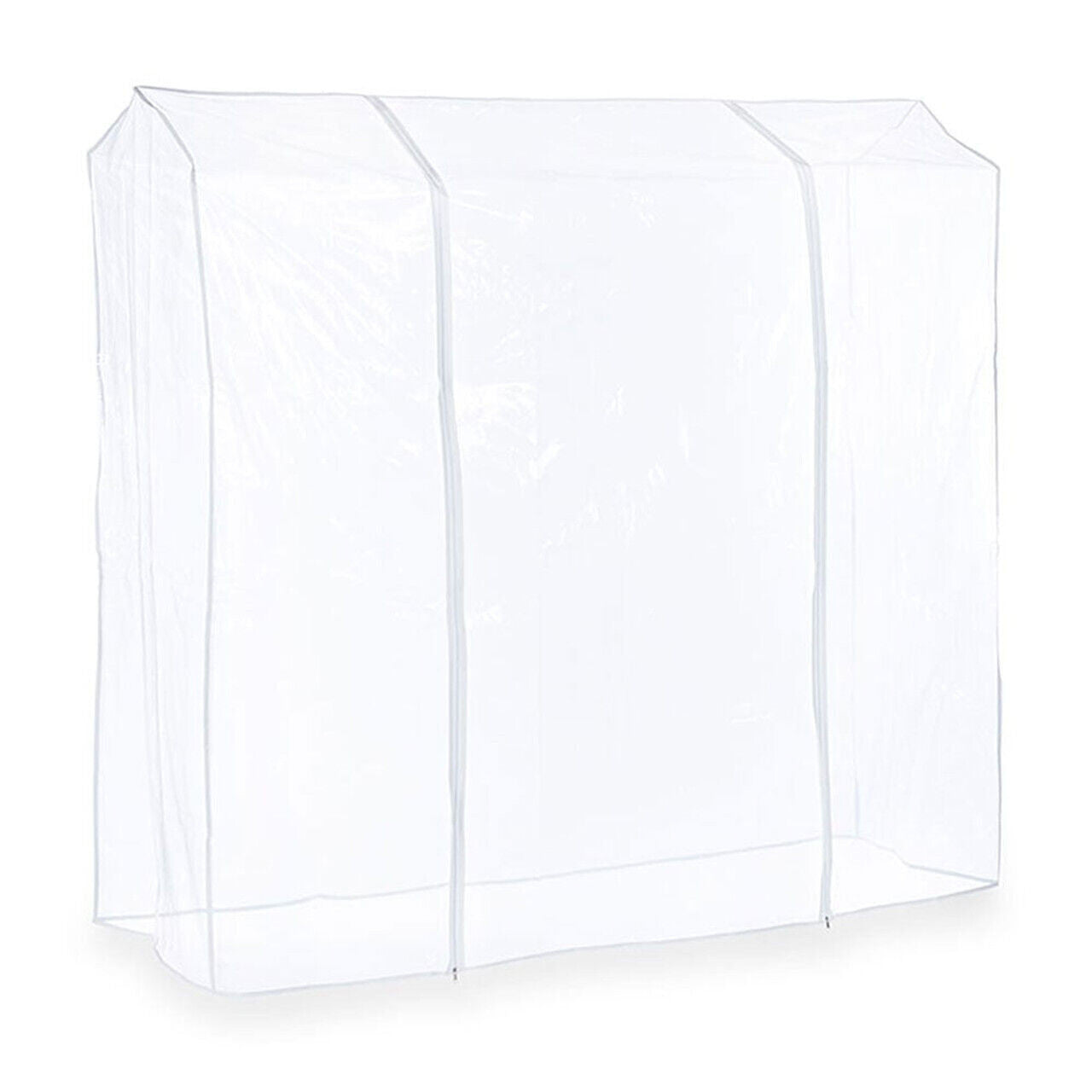 Clear Clothes Rail Cover Strong Garment Coat Hanger Protector Zipped in 7 Sizes.