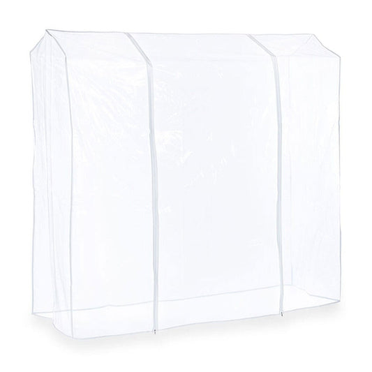 Clear Clothes Rail Cover Strong Garment Coat Hanger Protector Zipped in 7 Sizes.
