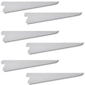 Super Heavy Duty 27cm OR 270mm White MSF Twin Slot Shelving Bracket