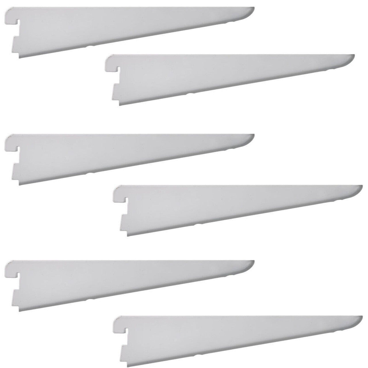 Super Heavy Duty 27cm OR 270mm White MSF Twin Slot Shelving Bracket