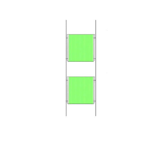 New 2xA3 Wire Cable System Acrylic Poster Holder Shop Window Sign Display Stand