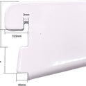 Super Heavy Duty 22cm OR 220mm White Twin Slot Shelving Bracket Pack OF (1 TO 10