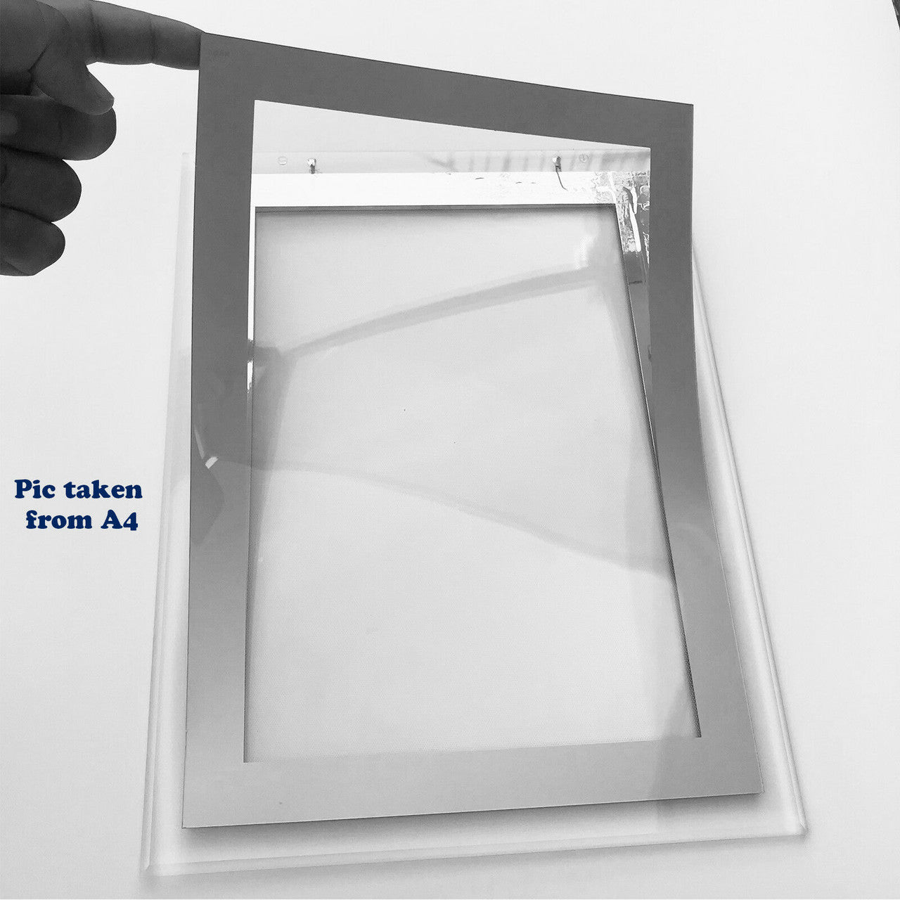 New Magnetic Panel 2xA1 LED Double Side Window Light Pocket Estate Agent Display.