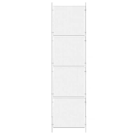 1x4 A4 Poster Cable Display Kit Estate Agent Window Wire Fixed Poster Holders