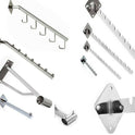 Heavy Duty Wall Mounted arms, wall fixing, notch arms J-hooks for retail display