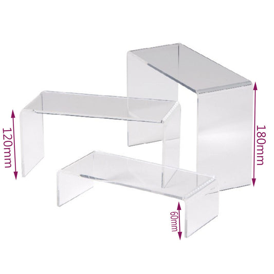 Acrylic Display Bridges Quality Perspex Retail Product Step Mirror