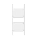 New 2xA2 Wire Cable System Acrylic Poster Holder Shop Window Sign Display Stand