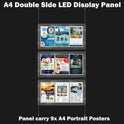 New A4 LED(9A4) Double Side Window Light Pocket Light Panel Estate Agent Display