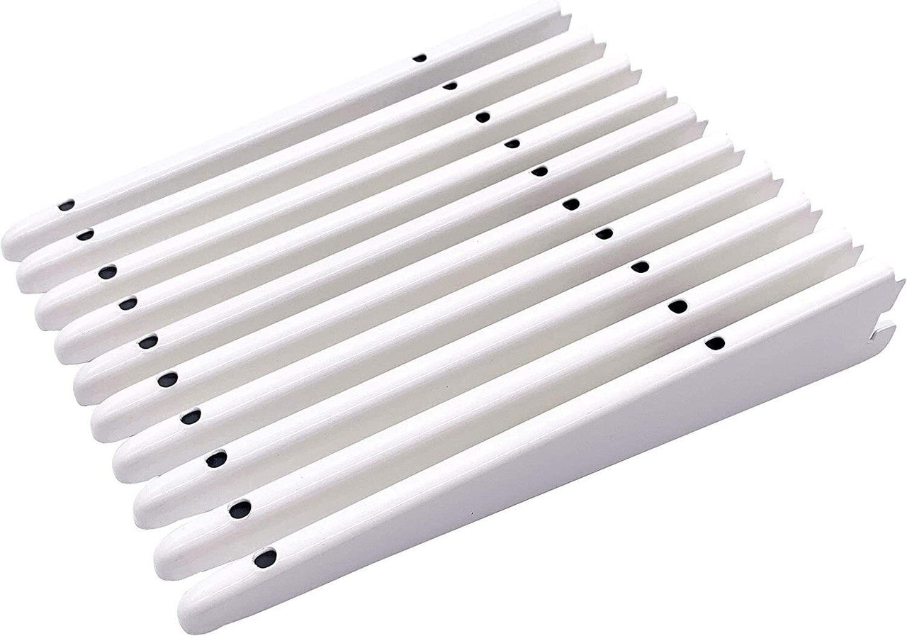 Super Heavy Duty 22cm OR 220mm White Twin Slot Shelving Bracket Pack OF (1 TO 10