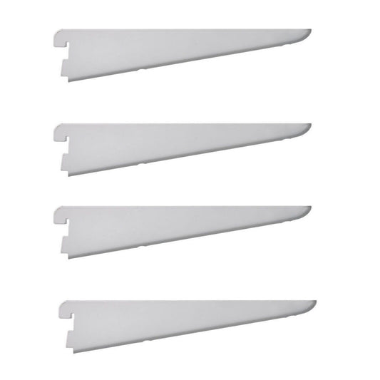 Super Heavy Duty 17cm OR 170mm White Twin Slot Shelving Bracket PACK OF (1 TO10)