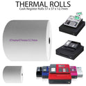 BPA FREE Till Rolls 57 x 57mm x12.7mm CASH MACHINE BOX OF 500 ROLLS
