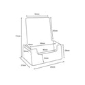 New Portrait Acrylic Business Card Holders Desktop Dispensers Display Stands