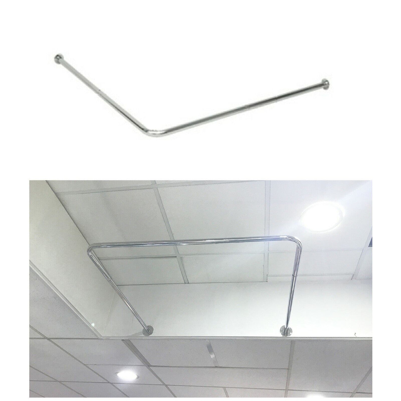 Heavy Duty Full Chrome Changing Room Tubing Kit