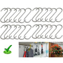 S Hooks For Kitchen Rack, Pan Hanger, Hanging Rail Chrome 58x50mm