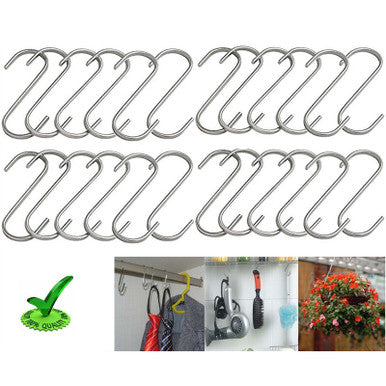 20x S Hooks-Chrome 58x50mm